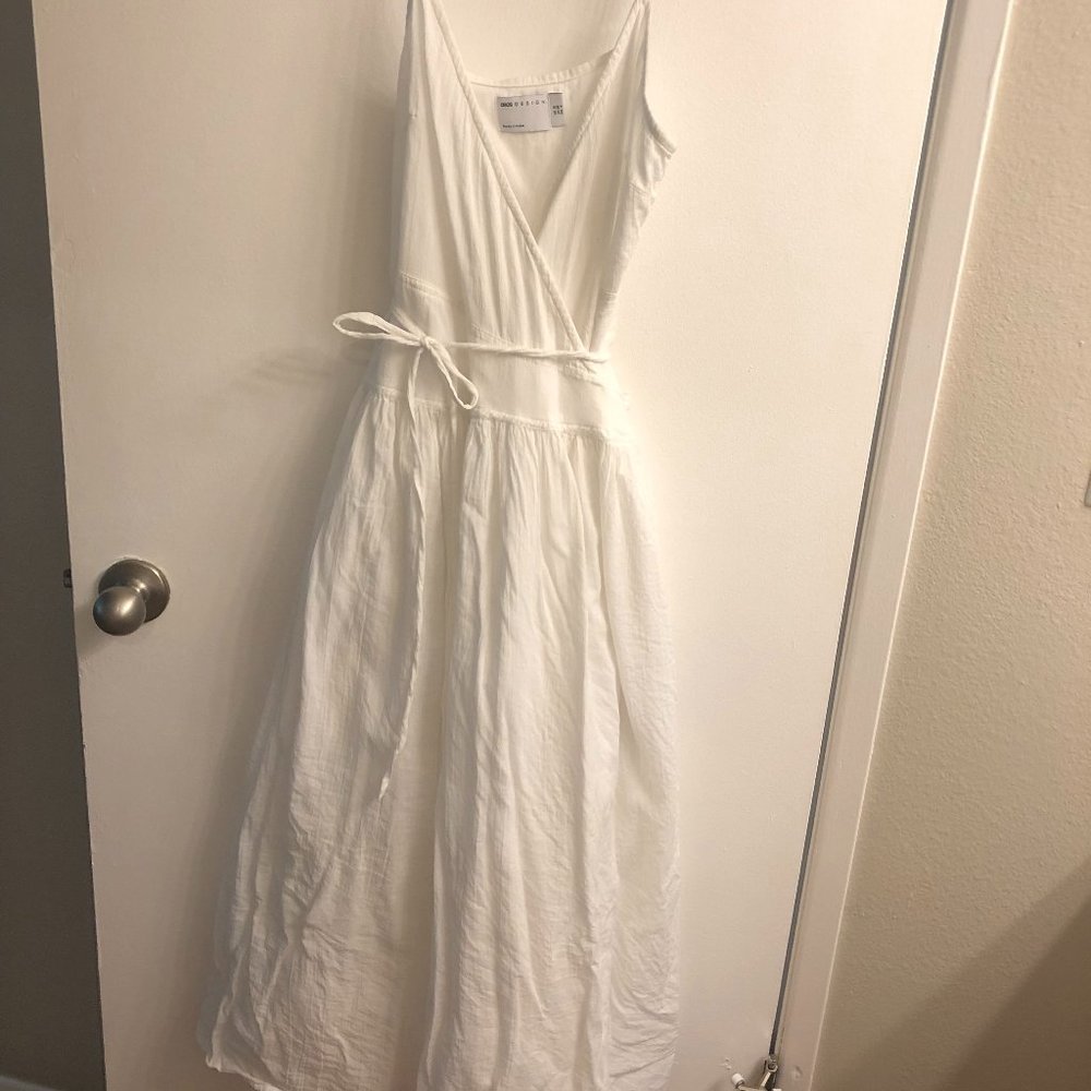 100% Cotton Summer Midi-Wrap Dress